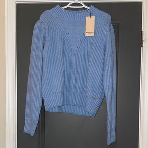 Scotch & Soda Light Blue Cowl Neck Sweater